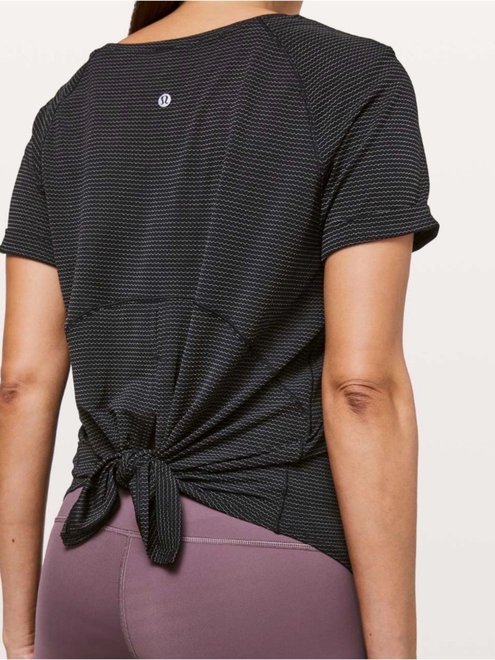 Lululemon Open Up Tie Back Tee